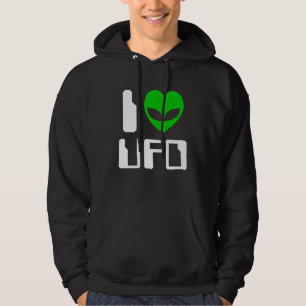 I Alien Heart UFO Hoodie