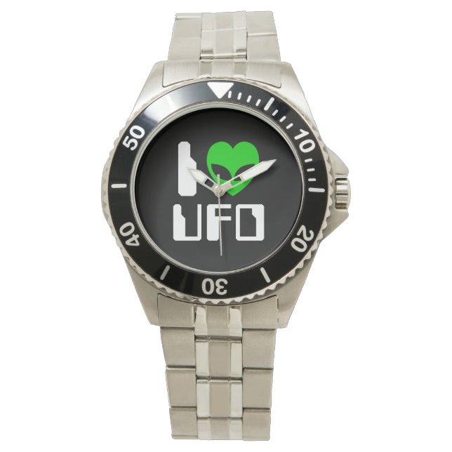 I Alien Heart UFO Horloge (Voorkant)