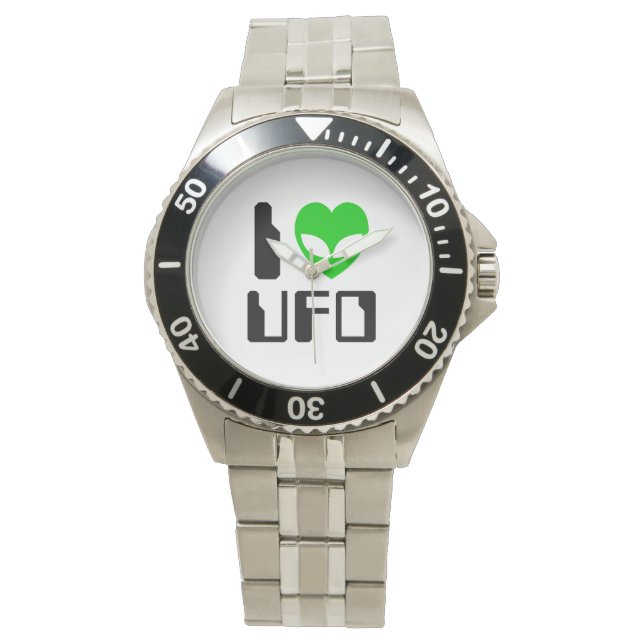 I Alien Heart UFO Horloge (Voorkant)