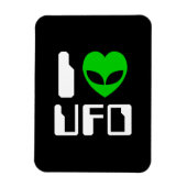 I Alien Heart UFO Magneet (Verticaal)
