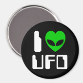 I Alien Heart UFO Magneet (Voorkant / Achterkant)