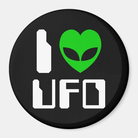 I Alien Heart UFO Magneet (Voorkant)