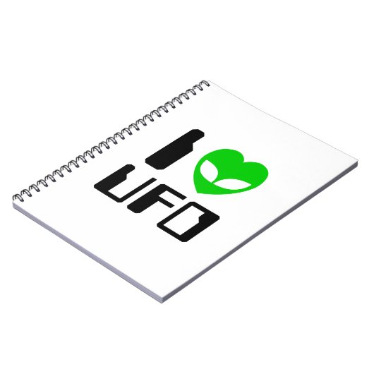 I Alien Heart UFO Notitieboek (Linkerzijde)