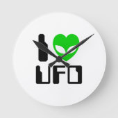 I Alien Heart UFO Ronde Klok (Voorkant)