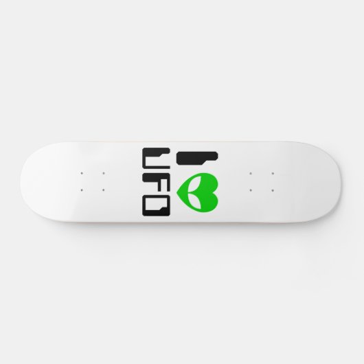 I Alien Heart UFO Skateboard (Horizontaal)