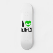 I Alien Heart UFO Skateboard (Voorkant)