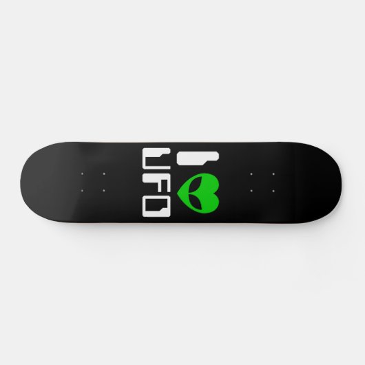 I Alien Heart UFO Skateboard (Horizontaal)