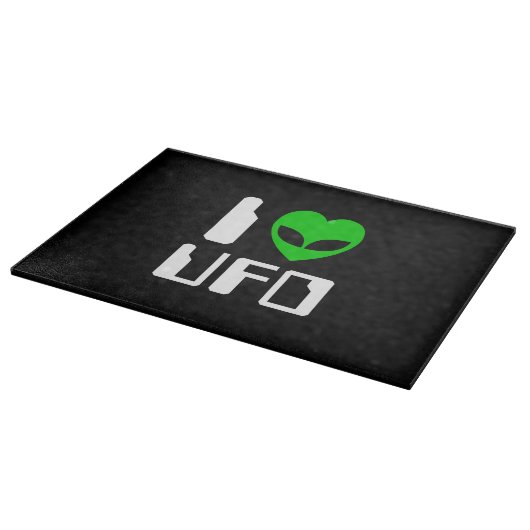 I Alien Heart UFO Snijplank (Hoek)