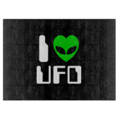 I Alien Heart UFO Snijplank (Voorkant)