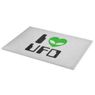 I Alien Heart UFO Snijplank
