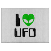 I Alien Heart UFO Snijplank (Voorkant)