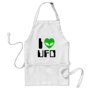 I Alien Heart UFO Standaard Schort