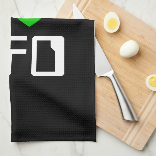 I Alien Heart UFO Theedoek (Quarter Fold)