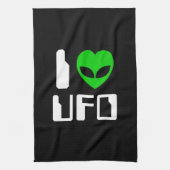 I Alien Heart UFO Theedoek (Verticaal)