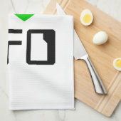 I Alien Heart UFO Theedoek (Quarter Fold)