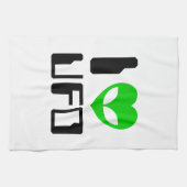 I Alien Heart UFO Theedoek (Horizontaal)