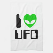 I Alien Heart UFO Theedoek (Verticaal)