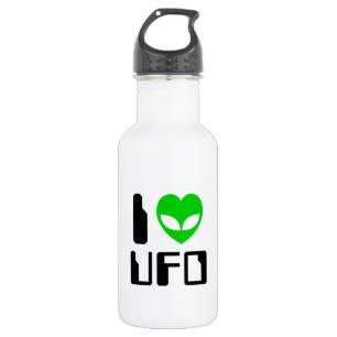 I Alien Heart UFO Waterfles