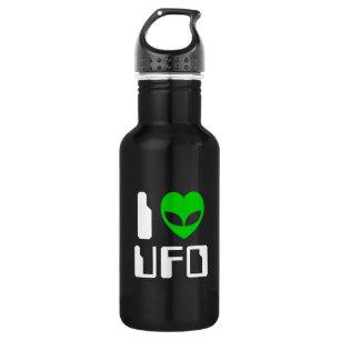 I Alien Heart UFO Waterfles