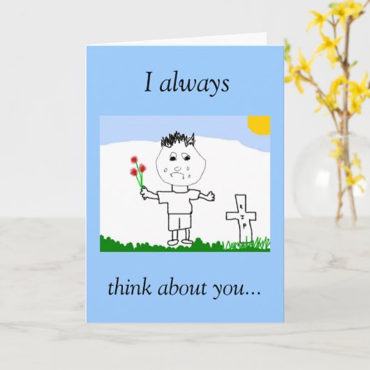 I altijd, denk over u… kaart (Gele Bloem)