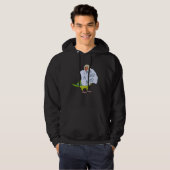 I Am A Bad Bird I Funny Green Monk Parakeet Parrot Hoodie (Voorkant volledig)