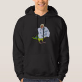I Am A Bad Bird I Funny Green Monk Parakeet Parrot Hoodie (Voorkant)