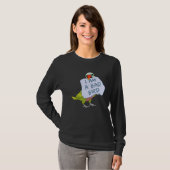 I Am A Bad Bird I Funny Moustache Parakeet Parrot T-shirt (Voorkant volledig)