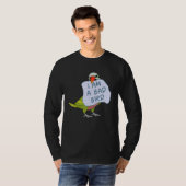 I Am A Bad Bird I Funny Moustache Parakeet Parrot T-shirt (Voorkant volledig)