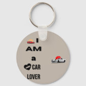 I Am a Car Lover Sleutelhanger (Voorkant)