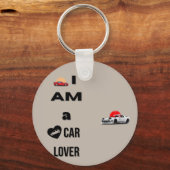 I Am a Car Lover Sleutelhanger (Voorkant)