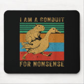 I Am A Conduit For Nonsense Capybara Goose Muismat (Voorkant)