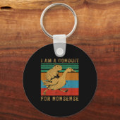 I Am A Conduit For Nonsense Capybara Goose Sleutelhanger (Voorkant)