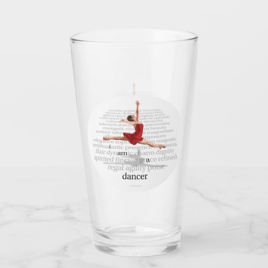 I Am A Dancer Glas (Achterkant)