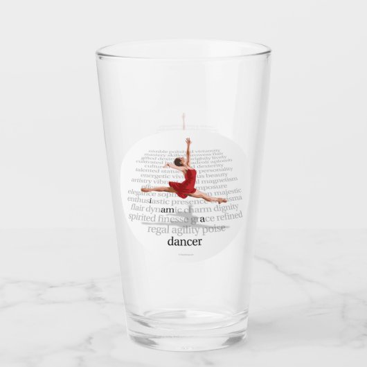 I Am A Dancer Glas (Voorkant)