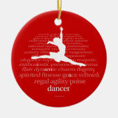 I Am A Dancer Keramisch Ornament (Voorkant)
