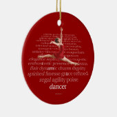 I Am A Dancer Keramisch Ornament (Rechts)