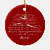 I Am A Dancer Keramisch Ornament (Voorkant)