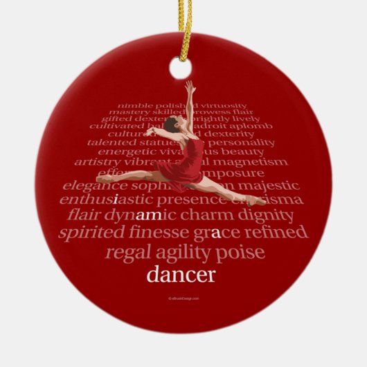 I Am A Dancer Keramisch Ornament (Voorkant)