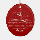 I Am A Dancer Keramisch Ornament (Links)