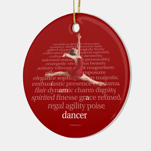 I Am A Dancer Keramisch Ornament (Links)