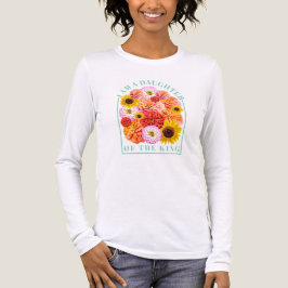 I Am a Daughter of The King Christian Floral Tri-B Tri-Blend Shirt