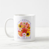 I Am a Daughter of the King Floral Affirmation Koffiemok (Links)