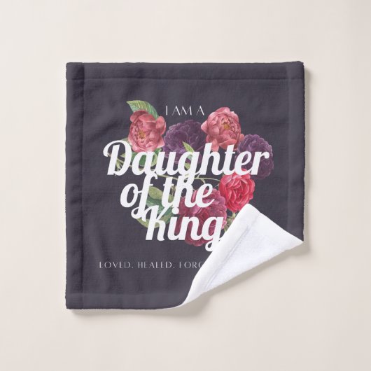 "I am a Daughter of the King" Towel Set Bad Handdoek (Wasdoekje)