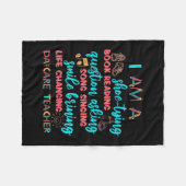 I Am A Daycare Teacher Fleece Deken (Voorkant (Horizontaal))