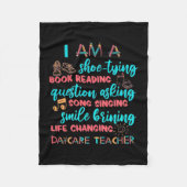 I Am A Daycare Teacher Fleece Deken (Voorkant)