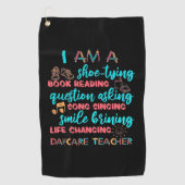 I Am A Daycare Teacher Golfhanddoek (Voorkant)