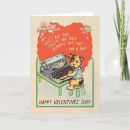 I AM A DOG - grappige  dog Valentijnse kaart