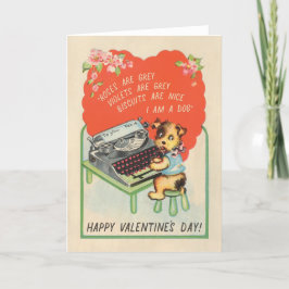 I AM A DOG - grappige  dog Valentijnse kaart