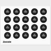 I Am A Future Lawyer Ronde Sticker (Vel)