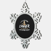 I Am A Future Lawyer Tin Sneeuwvlok Ornament (Rechts)